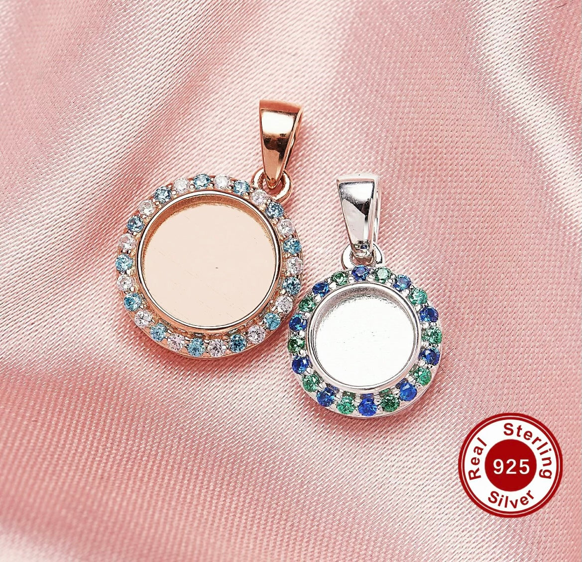 Round Birthstone Pendant