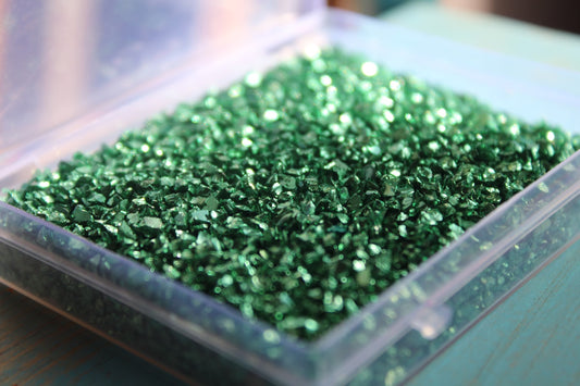 “Emerald” Green Glass Chips