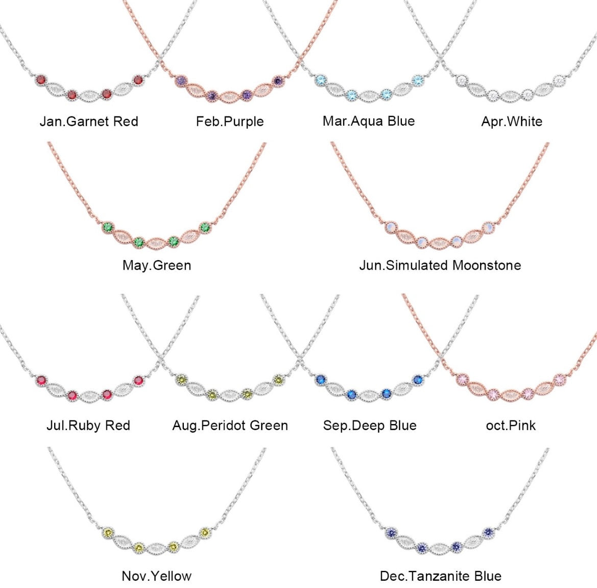 Keyarah Birthstone Necklace