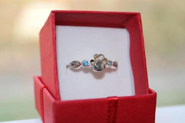 Birthstone Paw Ring